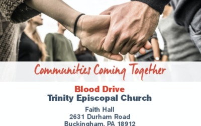 Trinity’s Blood Drive is Tuesday March 5th — 1 pm to 6 pm!